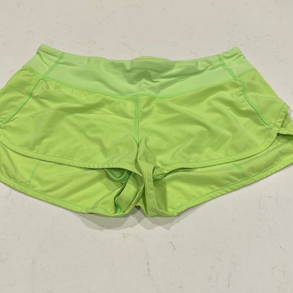 lululemon athletica Pants - Neon green lululemon shorts